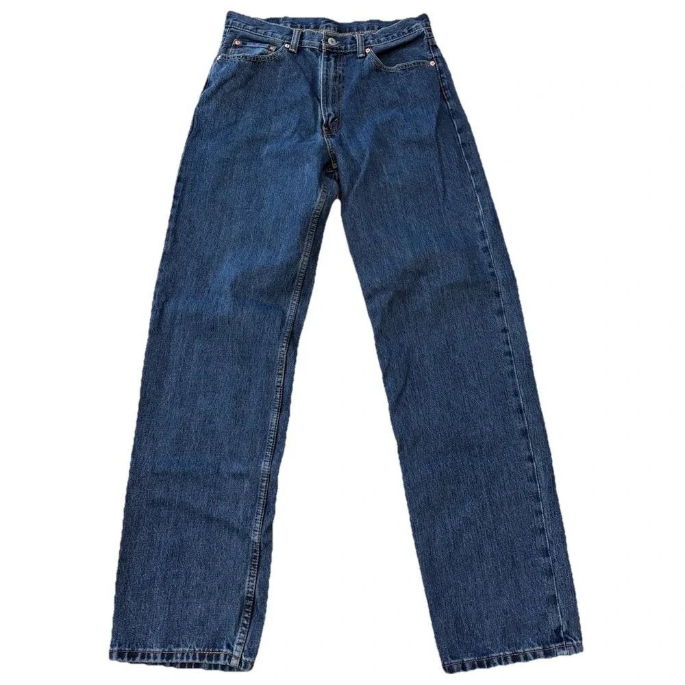 Levi's 550 Mens 32x34 (actual) 34x36 (tag) Relaxed Fit Straight‎ Leg Blue Denim